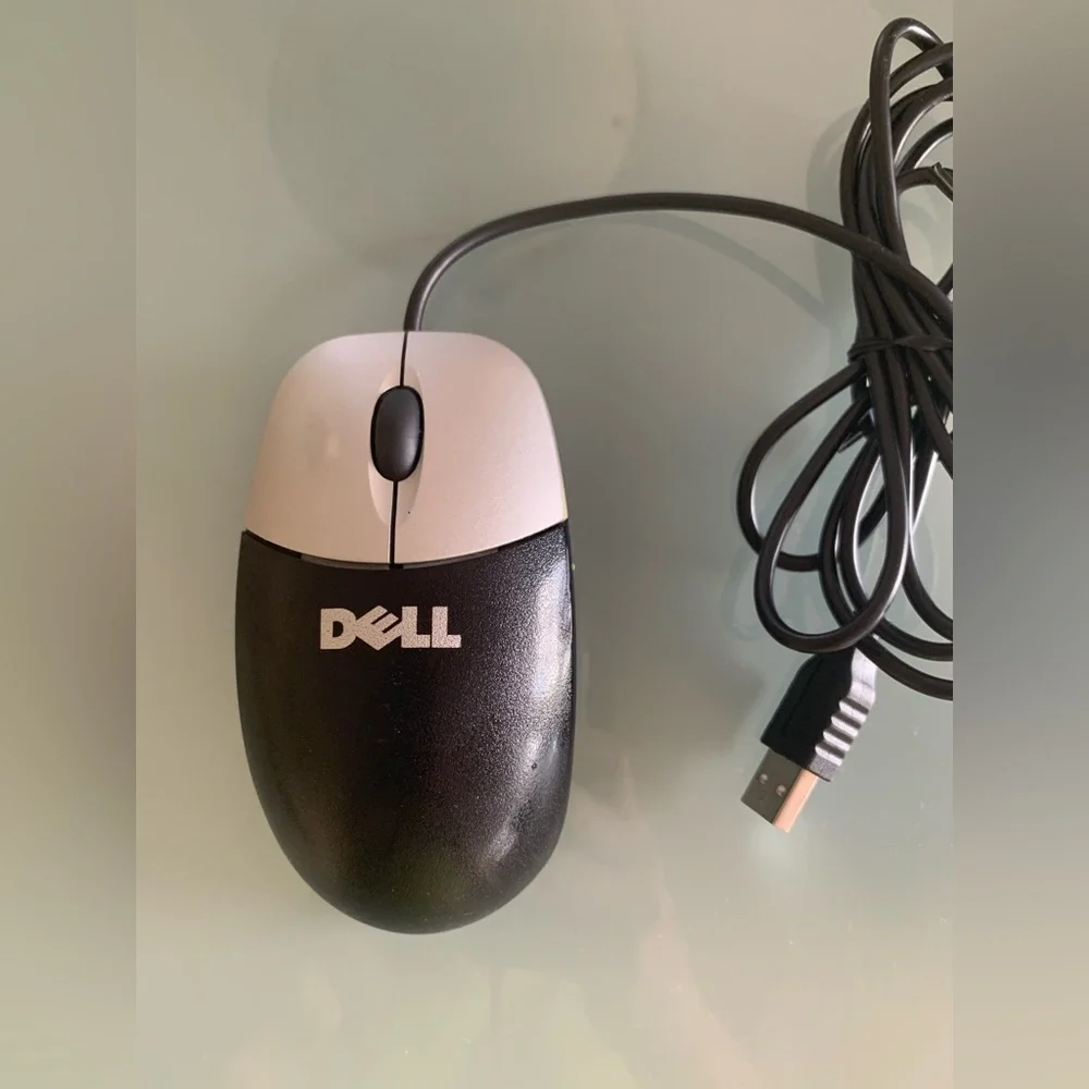 Dell USB Optical Wired Mouse M-UAN DEL 1 - Genuine For Laptops & Other Devices